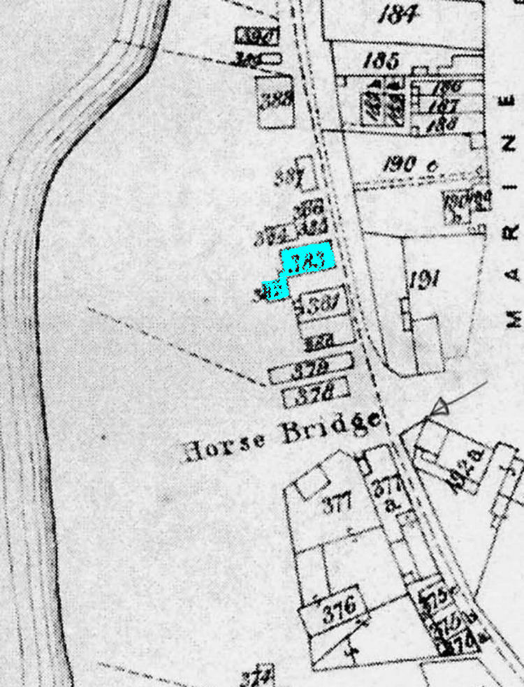 Horsebridge map 1850
