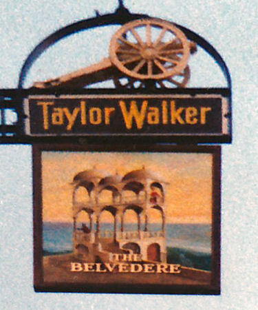 Belvedere Hotel sign 1986