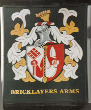 Bricklayer's Arms sign 1993