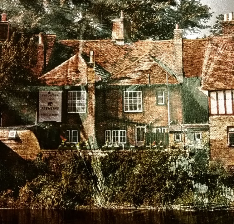 Chequers painting closeup