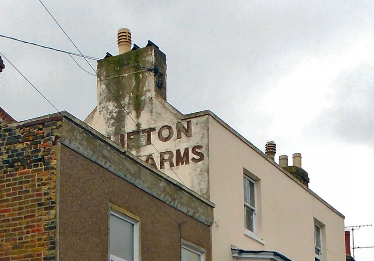 Clifton Arms sign 2015