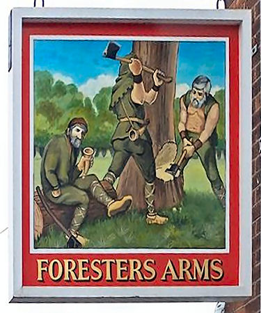 Forester's Arms sign 2015