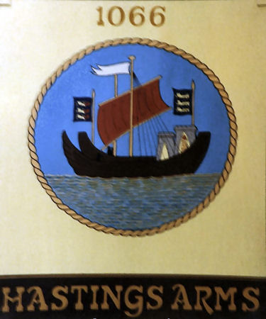 Hastings Arms sign 1991