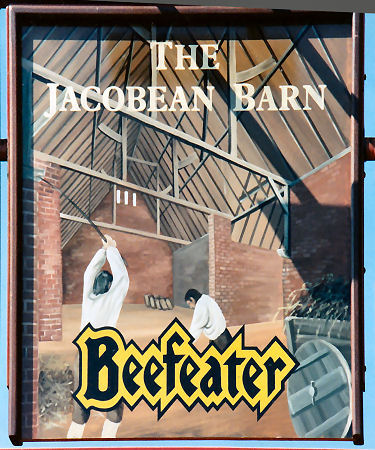 Jacobean Barn sign 1991