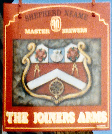 Joiners Arms sign 1987