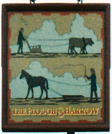 Plough and Harrow sign 1986