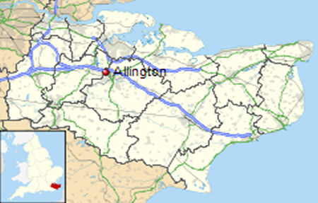 Allington map