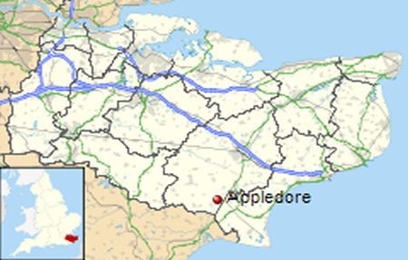 Appledore-map