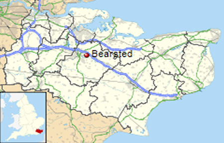 Bearsted map
