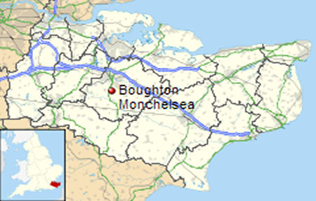Boughton Monchelsea map