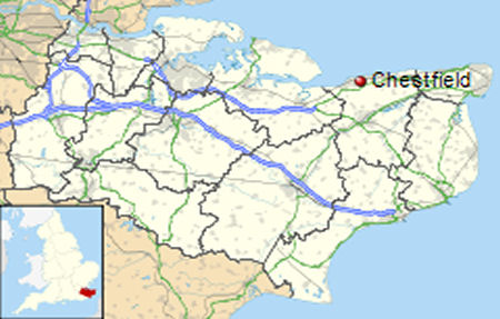 Chestfield map