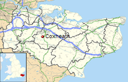 Coxheath map