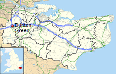Dunton Green map