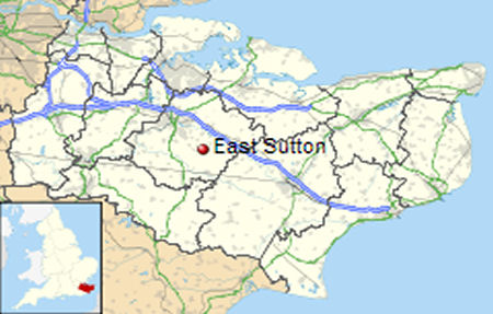 East Sutton map