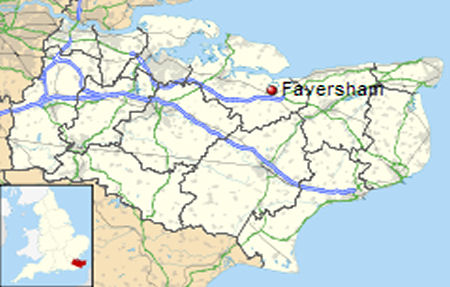 Faversham map