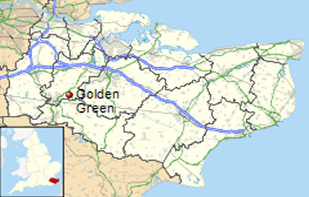 Golden Green map