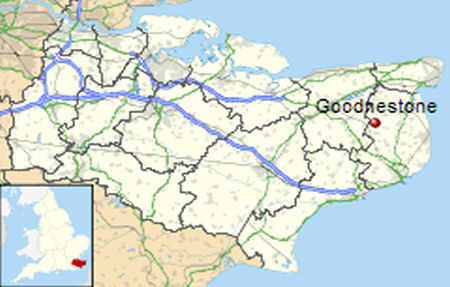 Goodnestone map