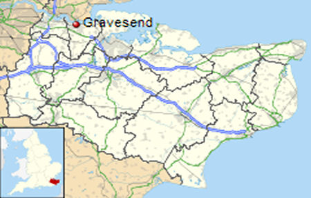 Gravesend map