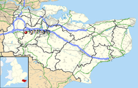Ightham map