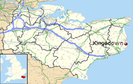 Kingsdown map