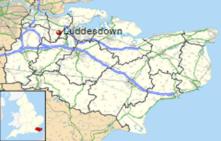 Luddesdown map