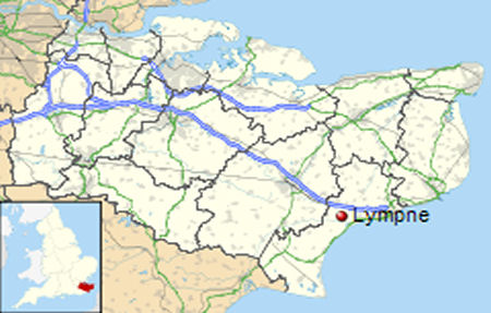 Lympne map