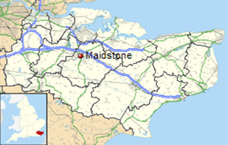 Maidstone-map