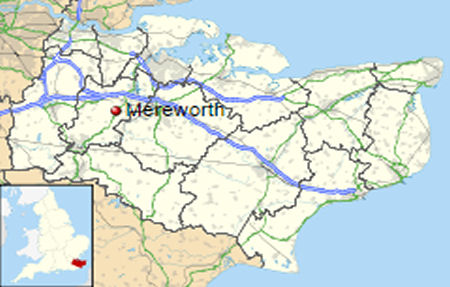 Mereworth map