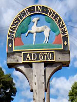 Minster in Thanet sign