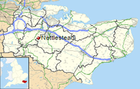 Nettlestead map