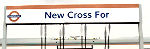 New Cross sign