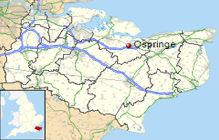 Ospringe map