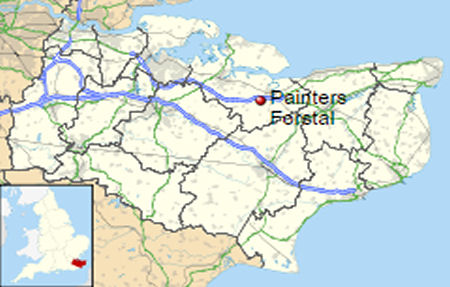 Painters Forstal map
