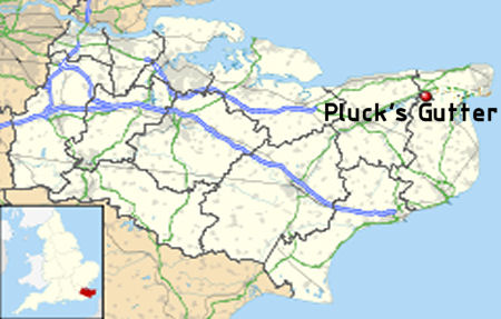 Plucks Gutter map
