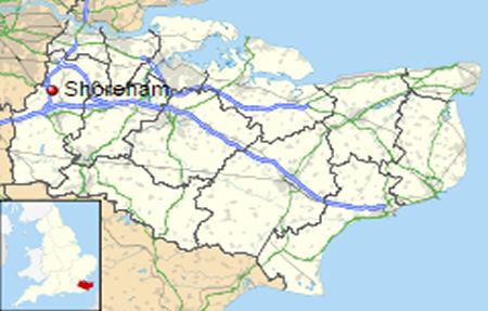 Shoreham map