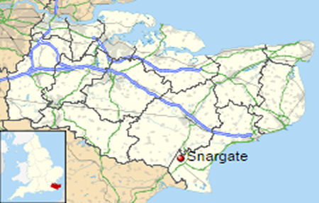 Snargate map