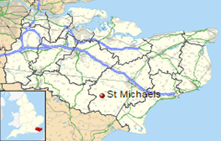 St Michaels map
