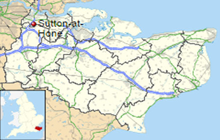 Sutton-at-Hone map