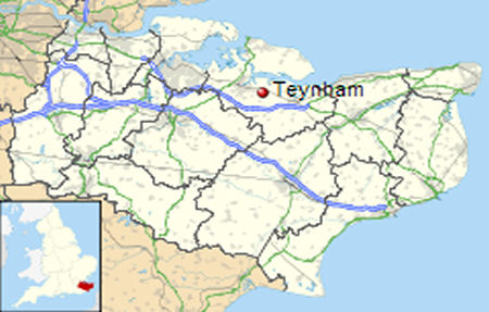 Teynham map