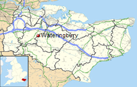 Wateringbury map