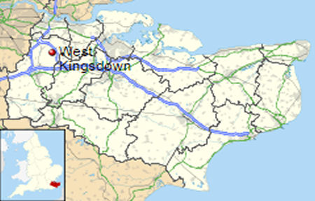 West Kingsdown map