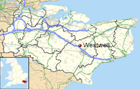 Westwell map