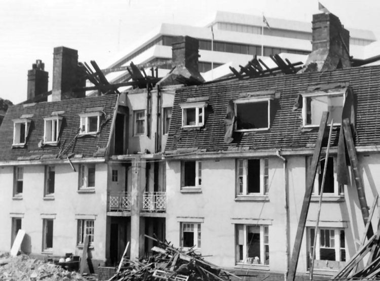 Limekiln Street flats demolition