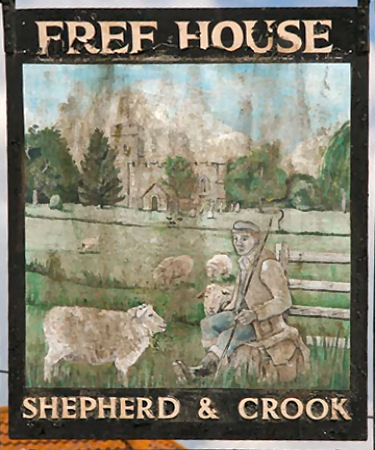 Shepherd and Crook sign