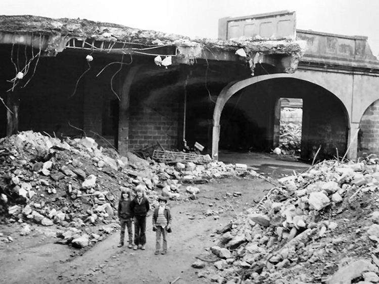 Viaduct demolition 1975