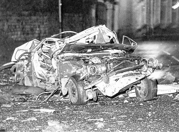 Bombed car 1975