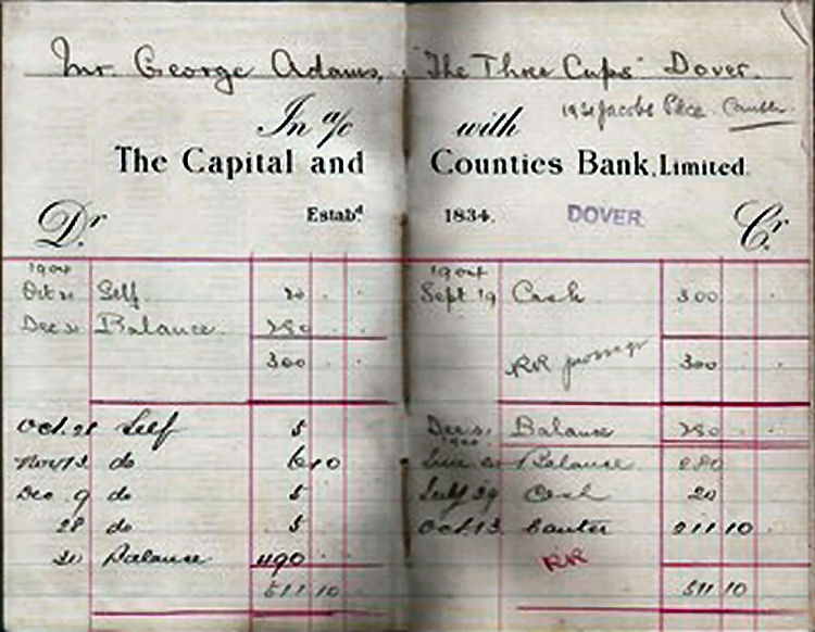 Three Cups paying in book 1904