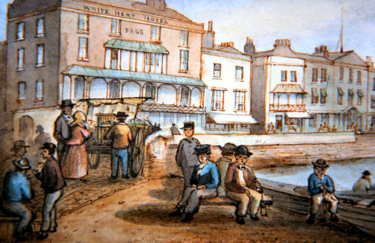 White Hart Hotel 1860s