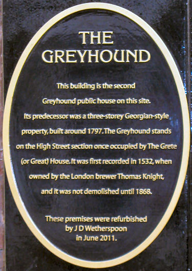 Greyhound plaque