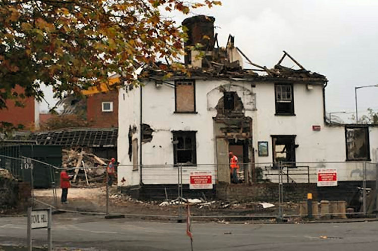 Rose Inn demolition 2010